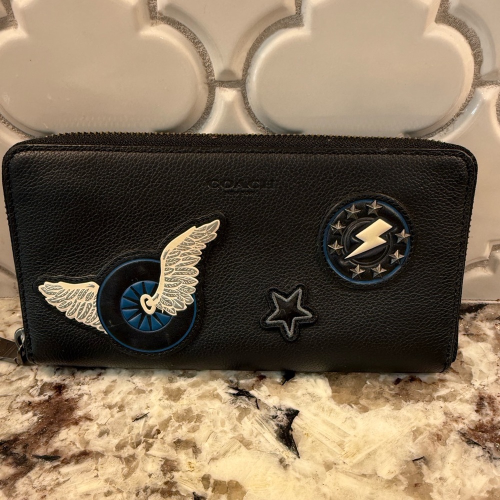 Coach patch work wallet